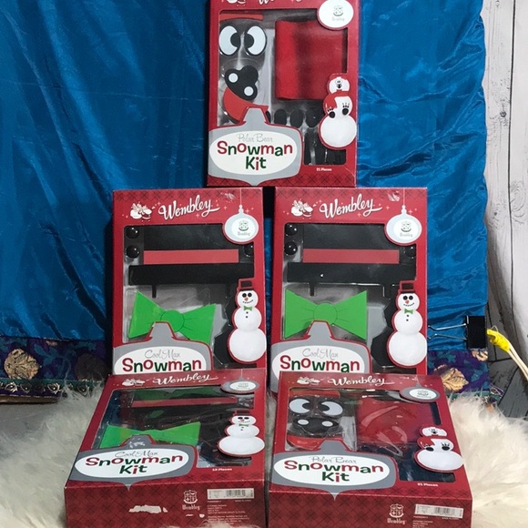 New in box 5 SNOWMAN KITS decorate your own snowman reusable for many years use